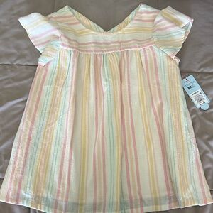 NWT Cat & Jack cream blouse